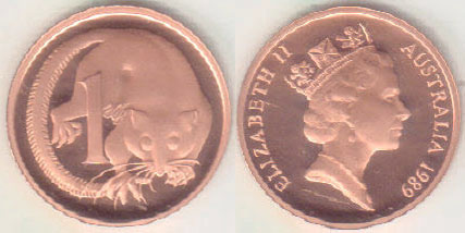 1989 Australia 1 Cent (Proof) A005638